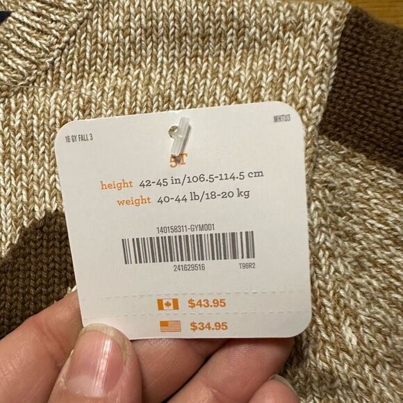 NWT Gymboree brown bear sweater 5t - Picture 5 of 7